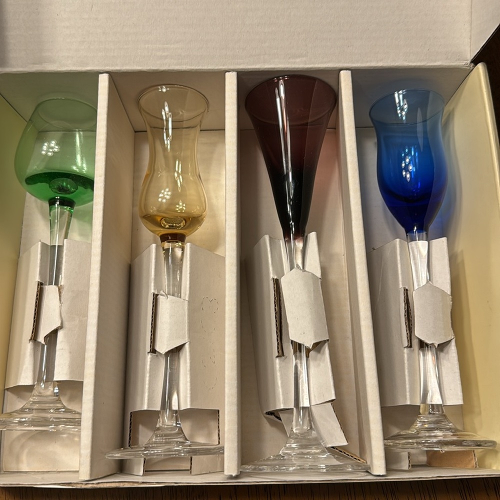 Lenox Slovakian crystal cordials
